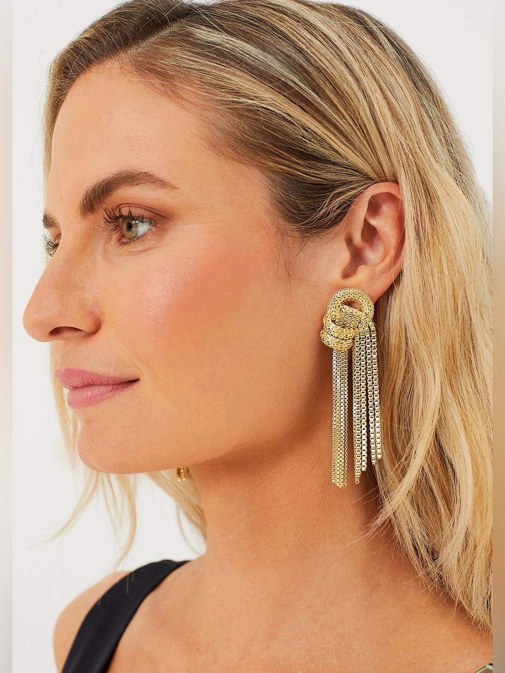 Tuckernuck Gold Box Chain Ryan Earrings